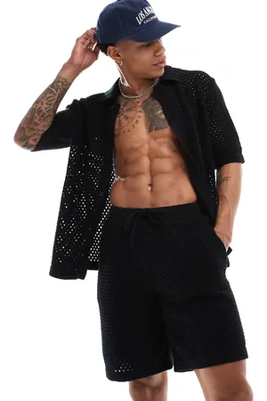 Sixth June Co-ord crochet shirt in