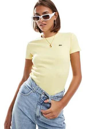 Lacoste Crew neck short sleeve t-shirt in yellow