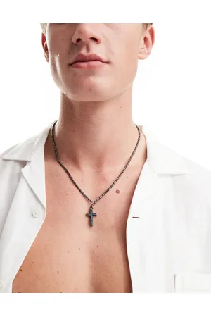 Icon Brand Soccore cross pendant in gunmetal