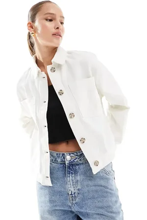 New Look Cotton shacket in stone