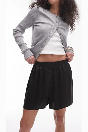 Topshop Co-ord satin boxer short in