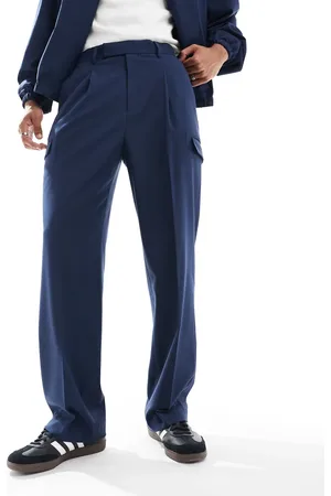 ASOS Smart co-ord wide leg cargo trousers with pocket detailing in