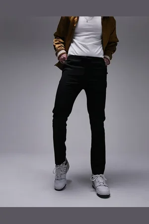 Topman Skinny smart trousers with elastic waistband in