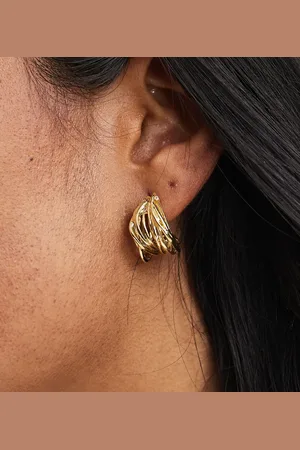 Pieces® Multistrand hoop earrings in