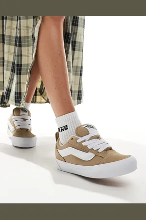 Vans Knu skool chunky trainers in tan