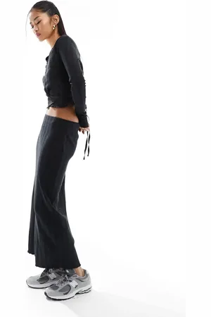 MANGO Tie front co-ord skirt in