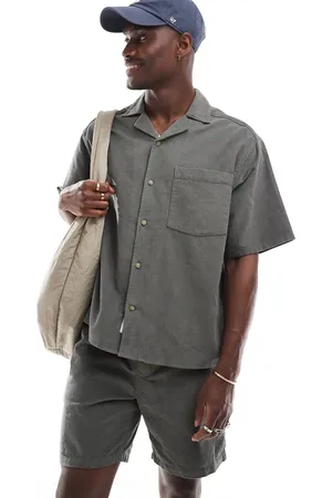 Only & Sons Revere collar fine cord shirt co-ord in