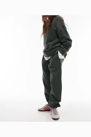 Topshop Oversized cuffed jogger in khaki