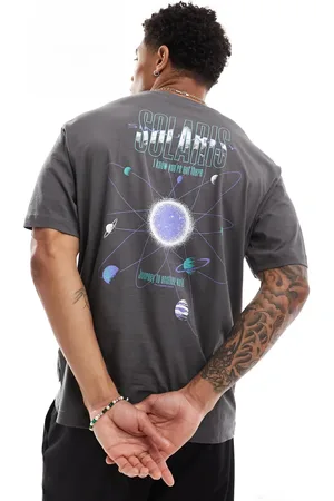 Only & Sons Oversized t-shirt with solaris back print in