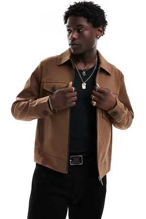 River Island Twill shacket in dark