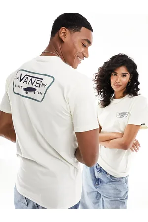 Vans Full patch backprint t-shirt in cream