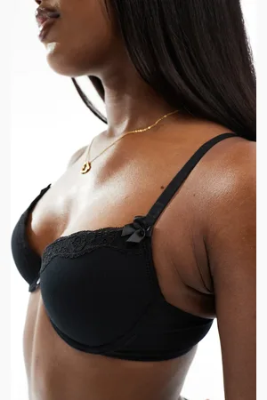 Boux Avenue Tatiana A-D cup t-shirt bra with lace detailing in