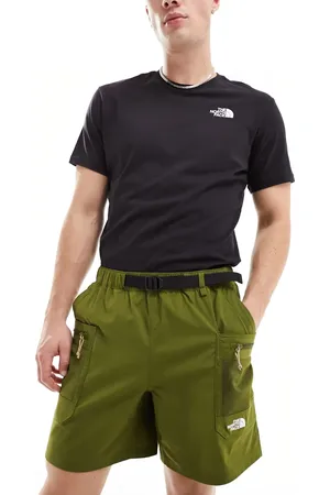 The North Face Class V Pathfinder belted shorts in khaki