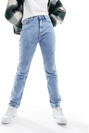 In The Style Straight leg jeans in bleach wash