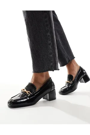 Glamorous Heeled loafers in patent