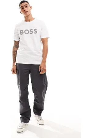 HUGO BOSS Logo t-shirt in grey