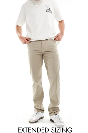 ASOS Straight chino in washed beige