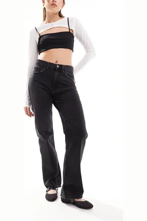 MANGO Straight leg jeans in