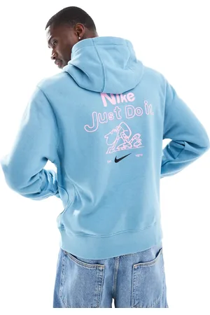 Nike Club graphic back print hoodie in