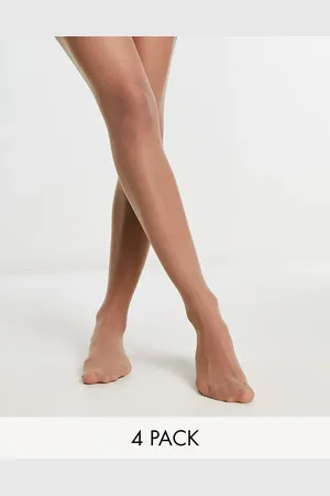 Lindex 4-pack 20 denier matt tights in beige