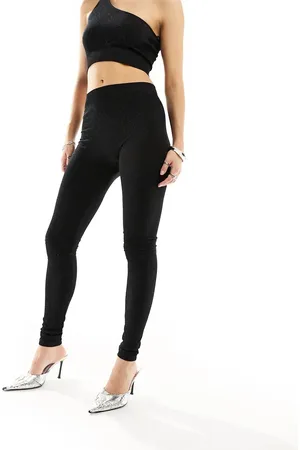 Noisy May Seamless leggings co-ord in glitter