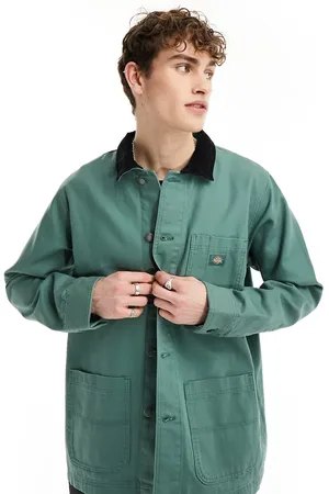 Dickies Duck canvas unlined chore jacket in dark