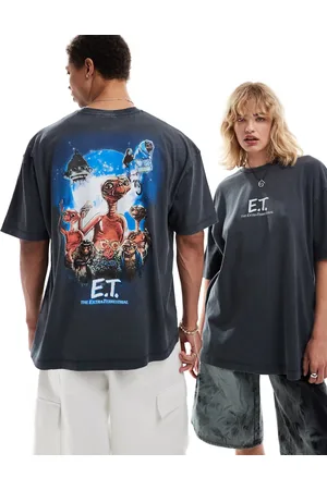 ASOS Unisex oversized license t-shirt with E.T. graphic prints in washed