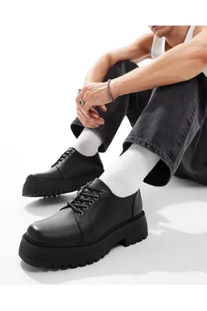 ASOS Chunky lace up shoes in black