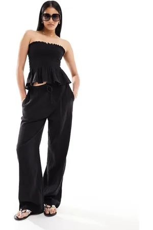 Iisla & Bird Narrow waist beach trouser co-ord in