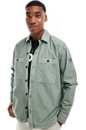 HUGO BOSS Locky overshirt in dark