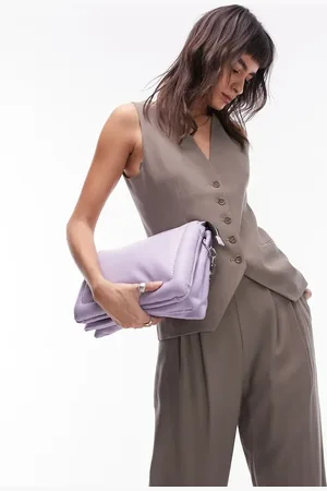 Topshop Co-ord button waistcoat in mink