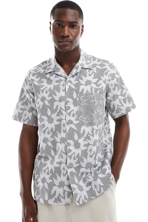 Paul Smith Revere collar shirt with pocket in print