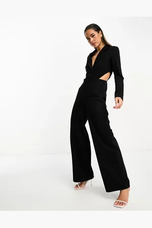 Pretty Lavish Cut-out tailored jumpsuit in