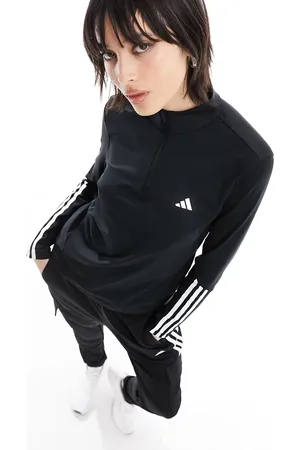 adidas Adidas Training Hyperglam 1/4 zip top in