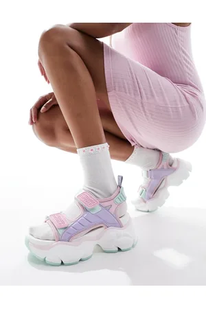 Buffalo Binary Track flat sandals in multi
