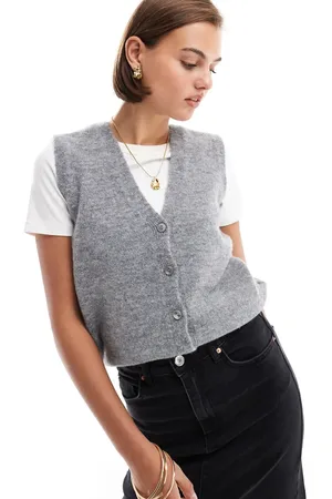 New Look Button down vest in