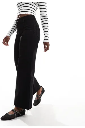 MANGO Wide leg jeans in