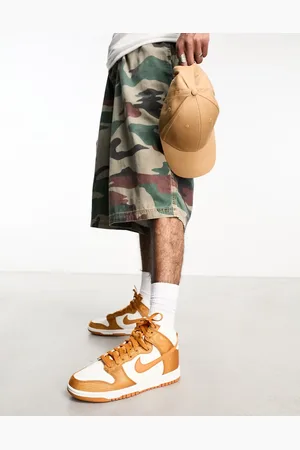Jordan Nike Dunk High Retro SE trainers in white and