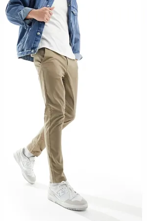 SELECTED Slim fit chino in beige