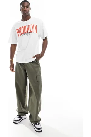 JACK & JONES Oversized t-shirt with brooklyn chest print in