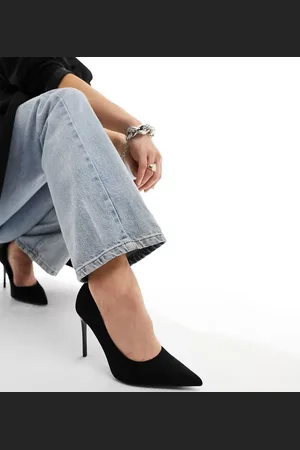 ASOS Wide Fit Paphos pointed high heeled court shoes in