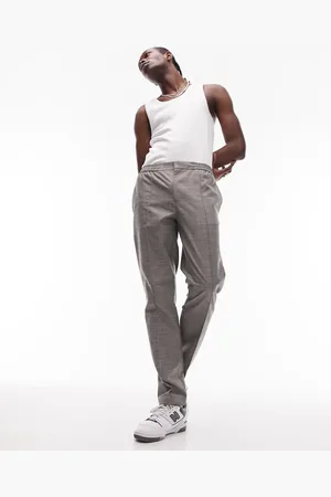 Topman Straight elasticated waist trousers in