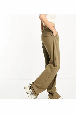 Noisy May Ankle drawstring trouser in beige