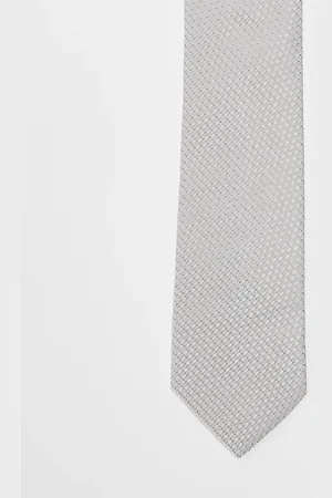 ASOS Tie with texture in grey