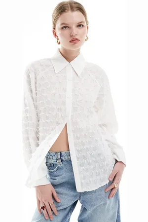 Ghospell Textured shirt in ivory