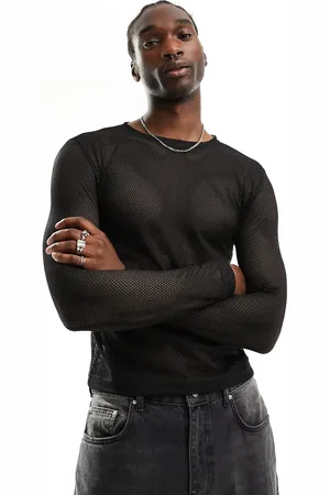 Weekday Sheer knit long sleeve t-shirt in