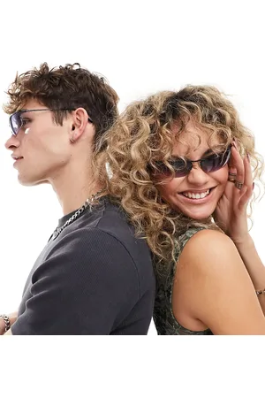 Reclaimed Unisex Y2K visor sunglasses with ombre lens