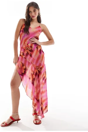 MANGO X Siedres flower print midi cami dress in