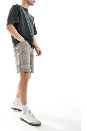 Liquor N Poker Oversized textured short in washed