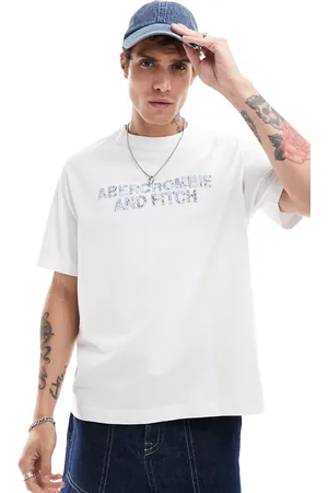 Abercrombie & Fitch Trapped pattern logo oversized fit t-shirt in